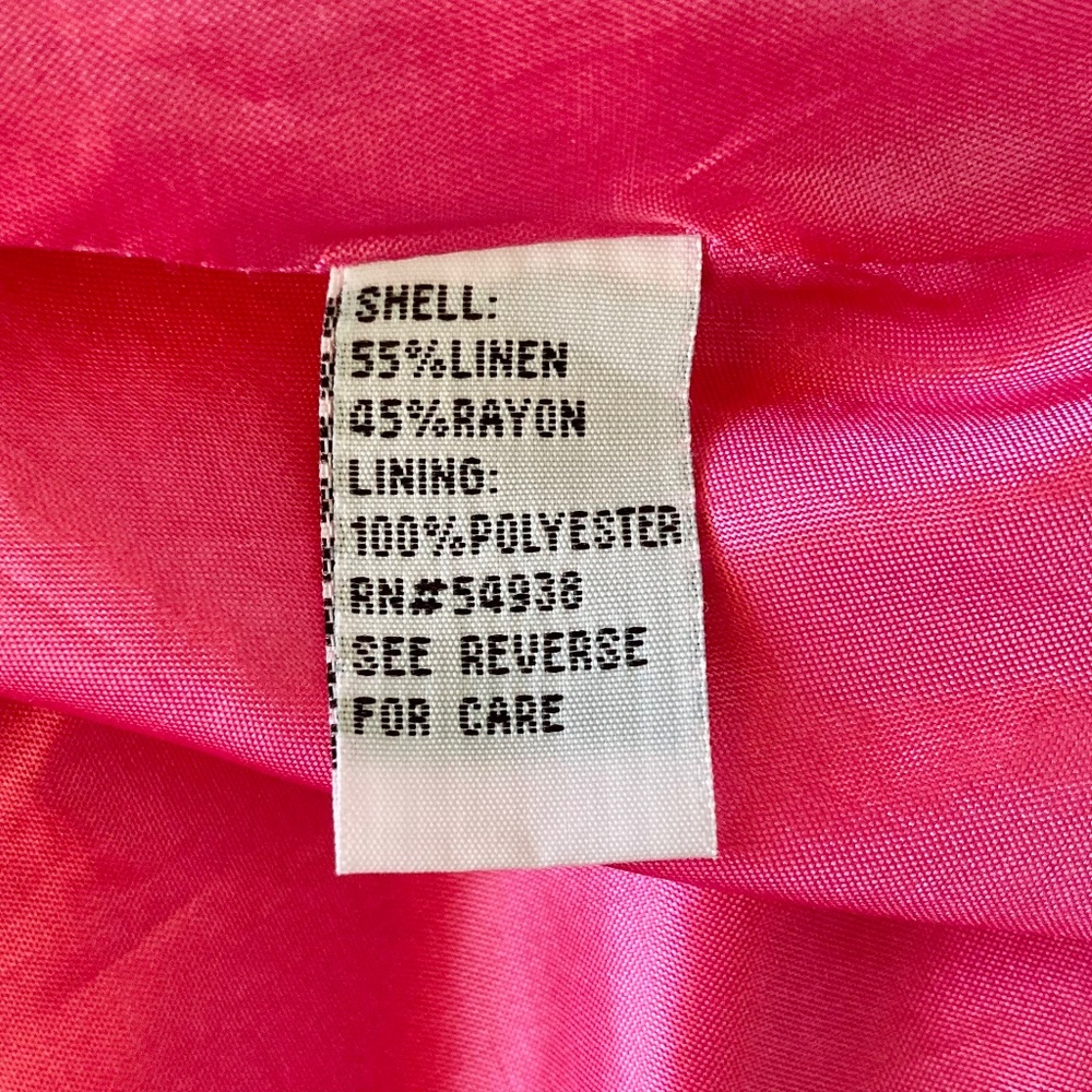 Appraisal women’s size 8 modest A-line midi-length hot pink high-waisted skirt - Picture 6 of 8